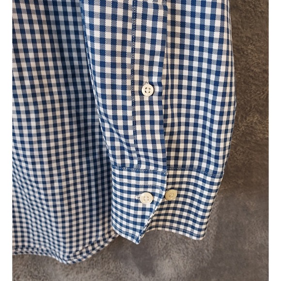 Peter Millar‎ Shirt Men's Size XL  Nanoluxe Easycare Gingham Dress Shirt - Picture 7 of 14